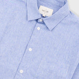 Relaxed Fit Shirt - Blue Texture