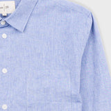 Relaxed Fit Shirt - Blue Texture