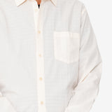 Relaxed Fit Shirt - Ecru Seersucker