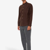 Relaxed Fit Shirt - Espresso Flannel
