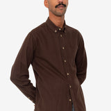Relaxed Fit Shirt - Espresso Flannel