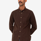 Relaxed Fit Shirt - Espresso Flannel