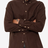 Relaxed Fit Shirt - Espresso Flannel