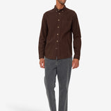 Relaxed Fit Shirt - Espresso Flannel