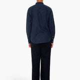 Relaxed Fit Shirt - Navy Melange Flannel