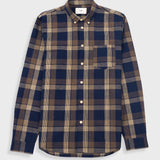 Relaxed Fit Shirt - Navy Olive Check
