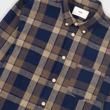 Relaxed Fit Shirt - Navy Olive Check