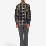 Relaxed Fit Shirt - Navy Olive Check