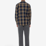 Relaxed Fit Shirt - Navy Olive Check