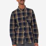 Relaxed Fit Shirt - Navy Olive Check