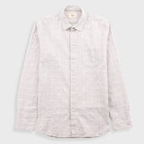 Relaxed Fit Shirt - Silver Textured Check
