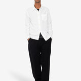 Relaxed Fit Shirt - White Slub
