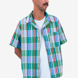 Relaxed Soft Collar Shirt - Multicolour Check