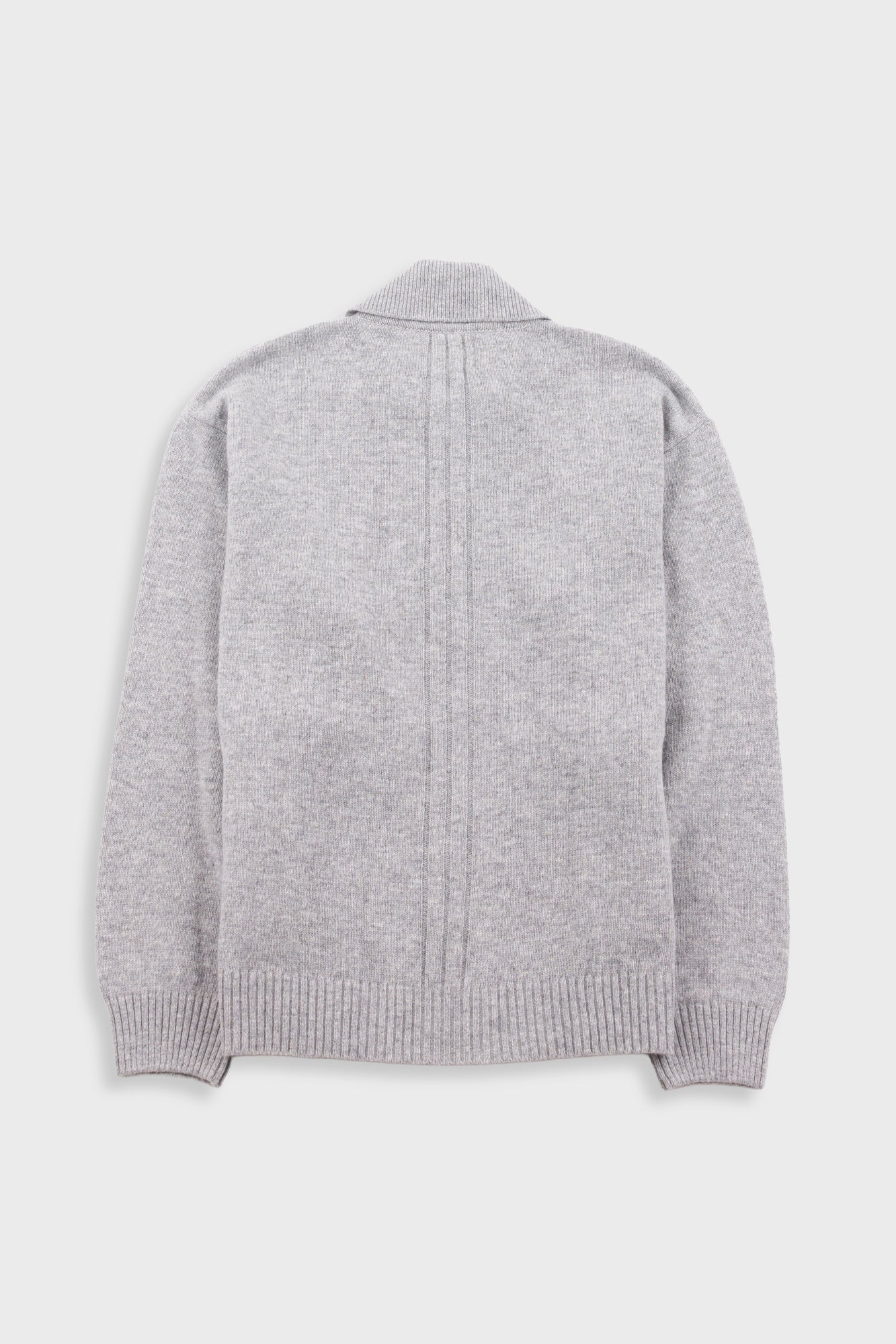 Rib Collared Cardigan - Silver Grey – Folk