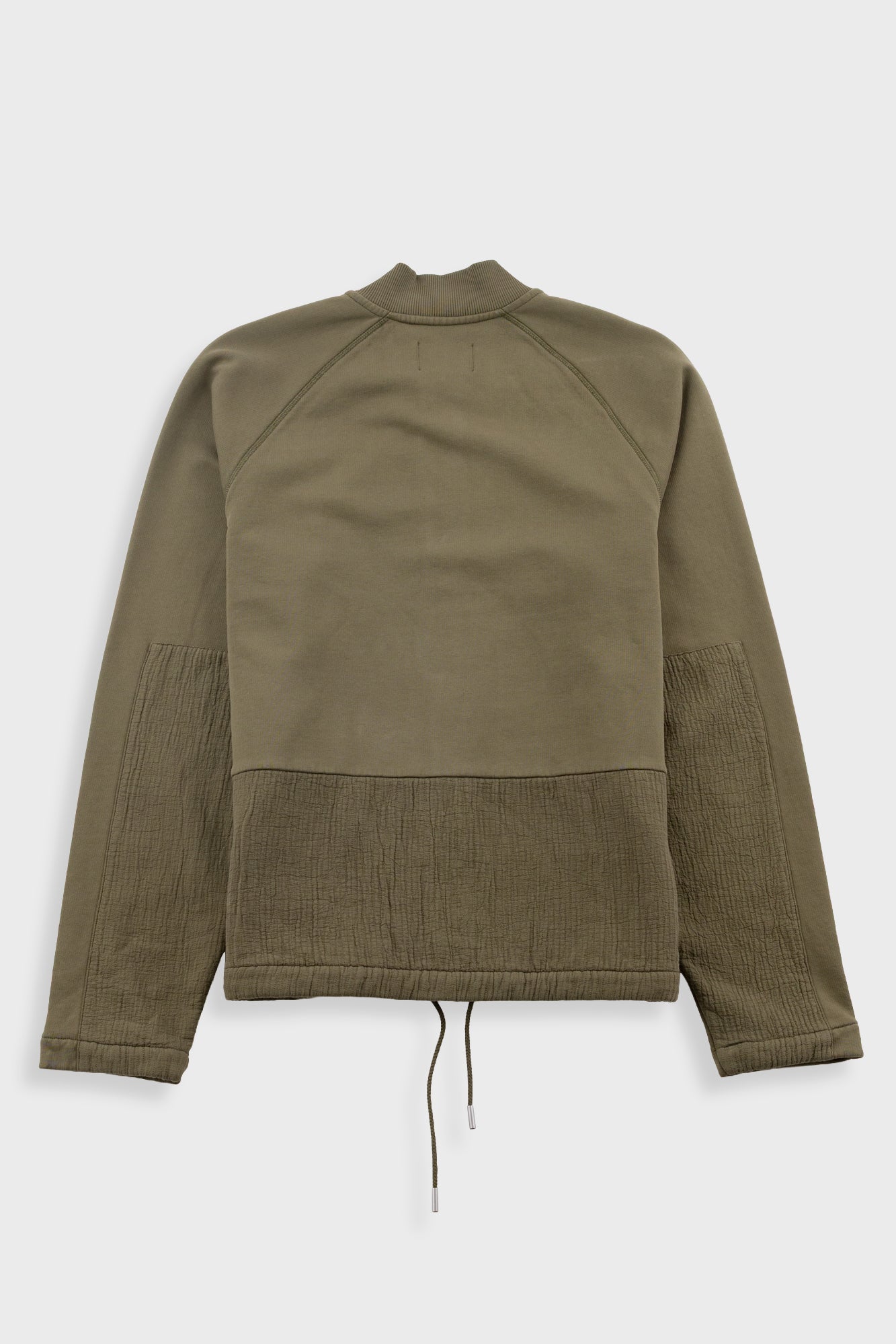 Green jacket on a white background
