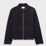 Signal Blouson - Charcoal Wool Twill
