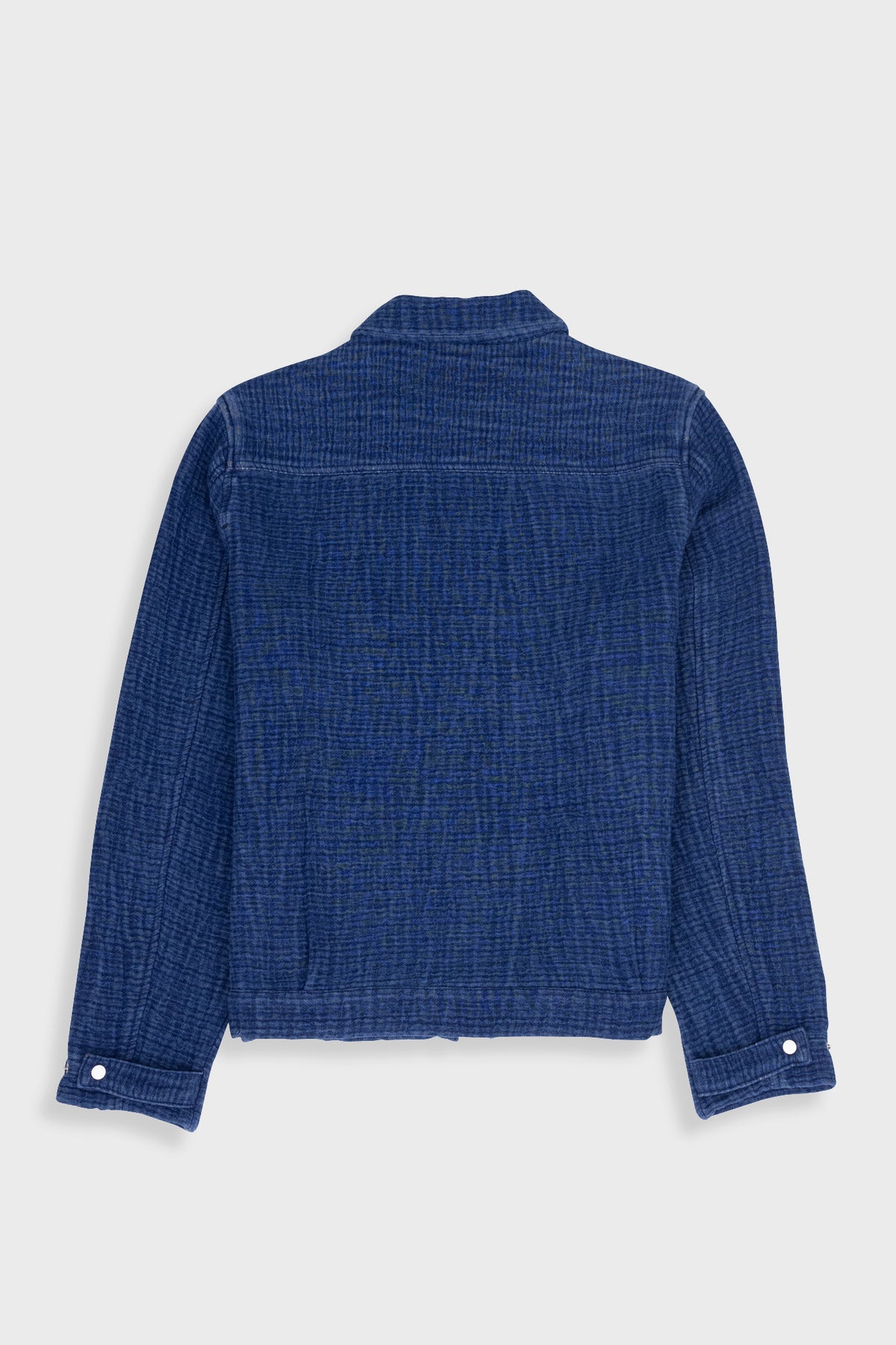 Folk Signal Blouson - Indigo Waffle