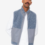 Signal Gilet - Soft Blue Curly Wool