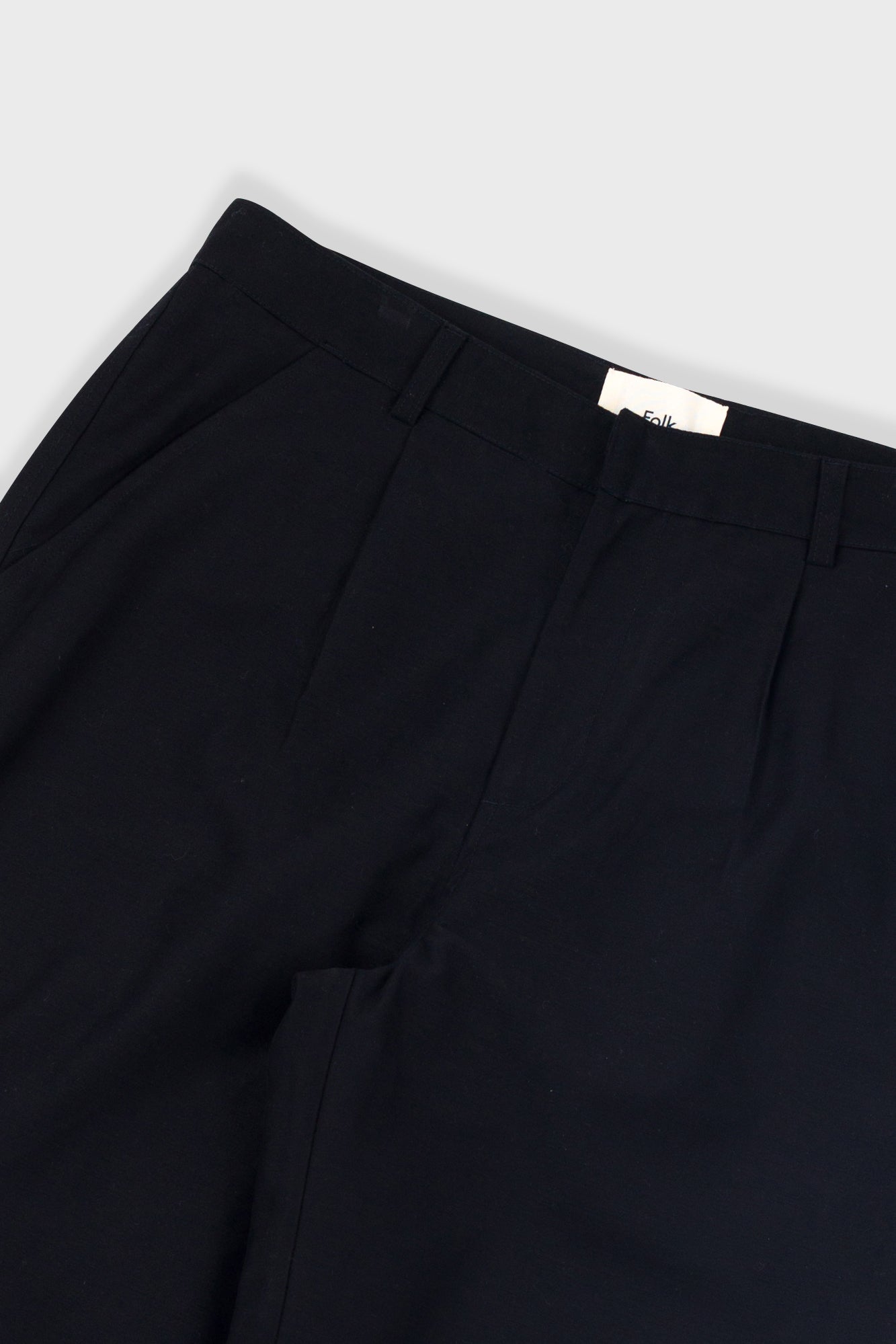 Folk Signal Pant - Black Slub