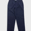 Navy blue pants on a light gray background