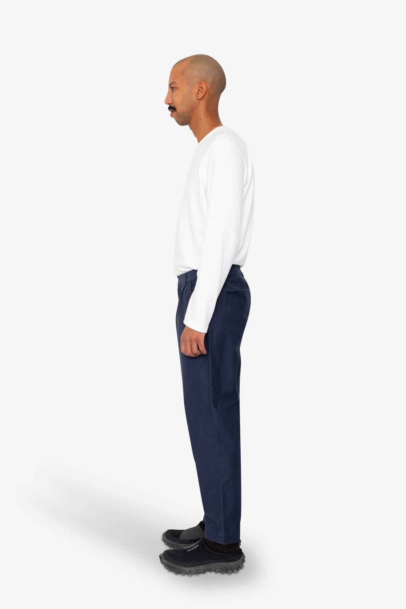 Folk Signal Pant - Soft Blue Slub