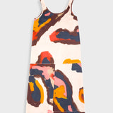 Slip Dress - Impasto Print Satin