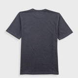 Slub Embroidered T-Shirt - Soft Black