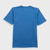 Slub Embroidered T-Shirt - Soft Blue