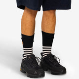 Striped Socks - Black / Ecru