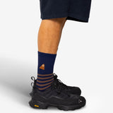 Striped Socks - Brown / Navy