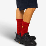 Melange Socks - Crimson Mix