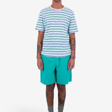 Short Sleeve Multistripe T-Shirt - Ecru Mix