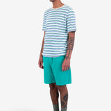 Short Sleeve Multistripe T-Shirt - Ecru Mix