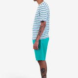 Short Sleeve Multistripe T-Shirt - Ecru Mix