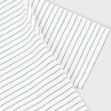 Short Sleeve Textured Stripe T-Shirt - Ecru / Misty Green