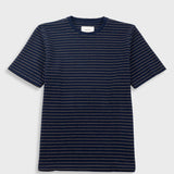 Short Sleeve Textured Stripe T-Shirt - Navy / Olive