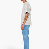 Short Sleeve Textured T-Shirt - Light Grey Melange