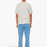 Short Sleeve Textured T-Shirt - Light Grey Melange