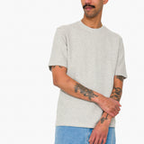 Short Sleeve Textured T-Shirt - Light Grey Melange
