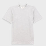 Short Sleeve Textured T-Shirt - Light Grey Melange
