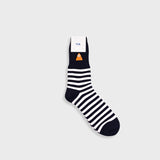 Striped Socks - Black / Ecru