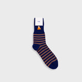 Striped Socks - Brown / Navy