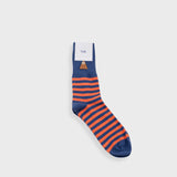 Folk | Folk Striped Sock - Orange Blue Stripe