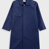 Navy blue coat on a light gray background
