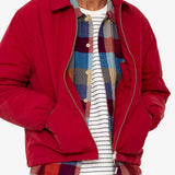 Wadded Bomber - Crimson Ripstop Nylon