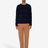 Waffle Crew - Navy Espresso Stripe