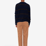 Waffle Crew - Navy Espresso Stripe