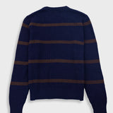 Waffle Crew - Navy Espresso Stripe
