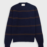 Waffle Crew - Navy Espresso Stripe