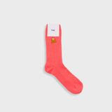 Waffle Socks - Dark Pink